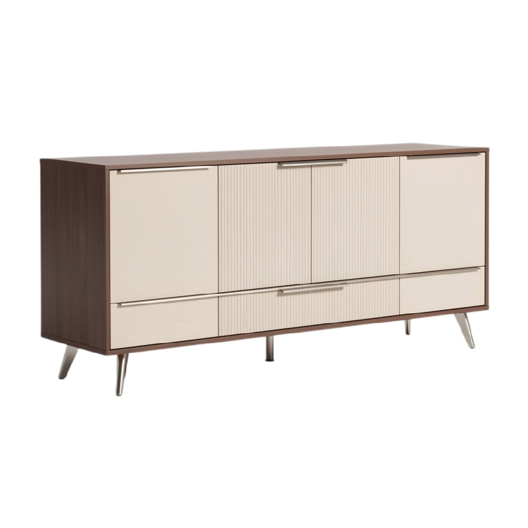 **Meuble TV contemporain en bois avec finitions élégantes**
