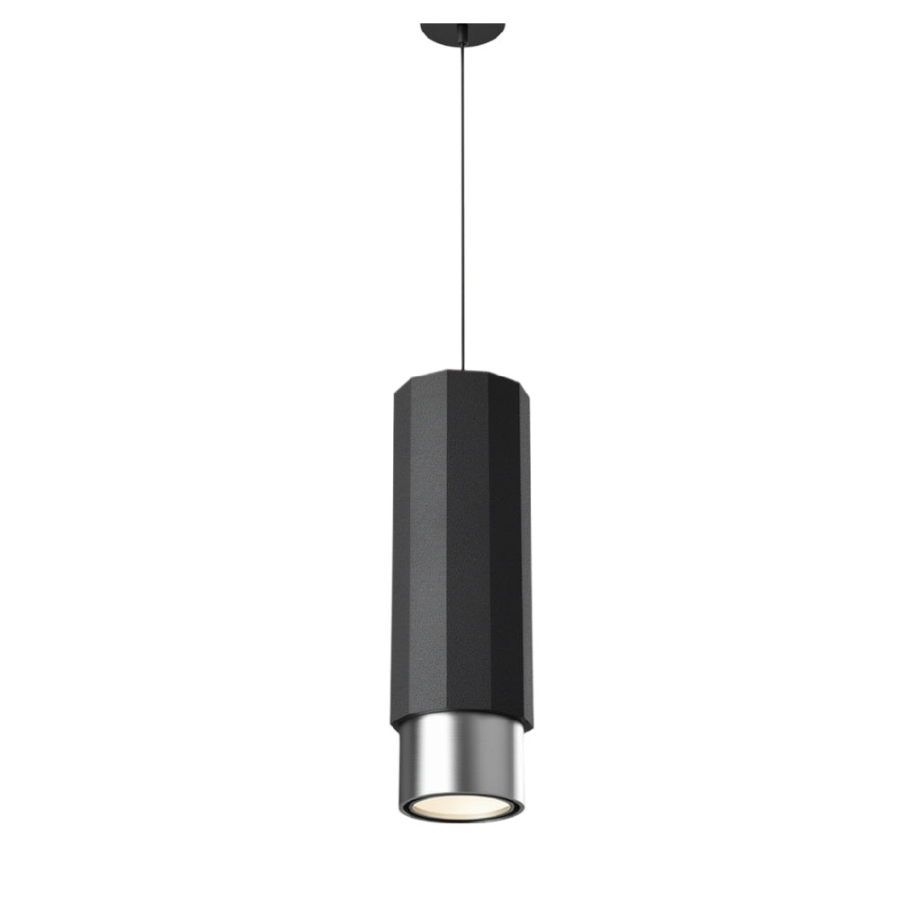 **Suspension en métal hexagonal avec diffuseur lumineux**