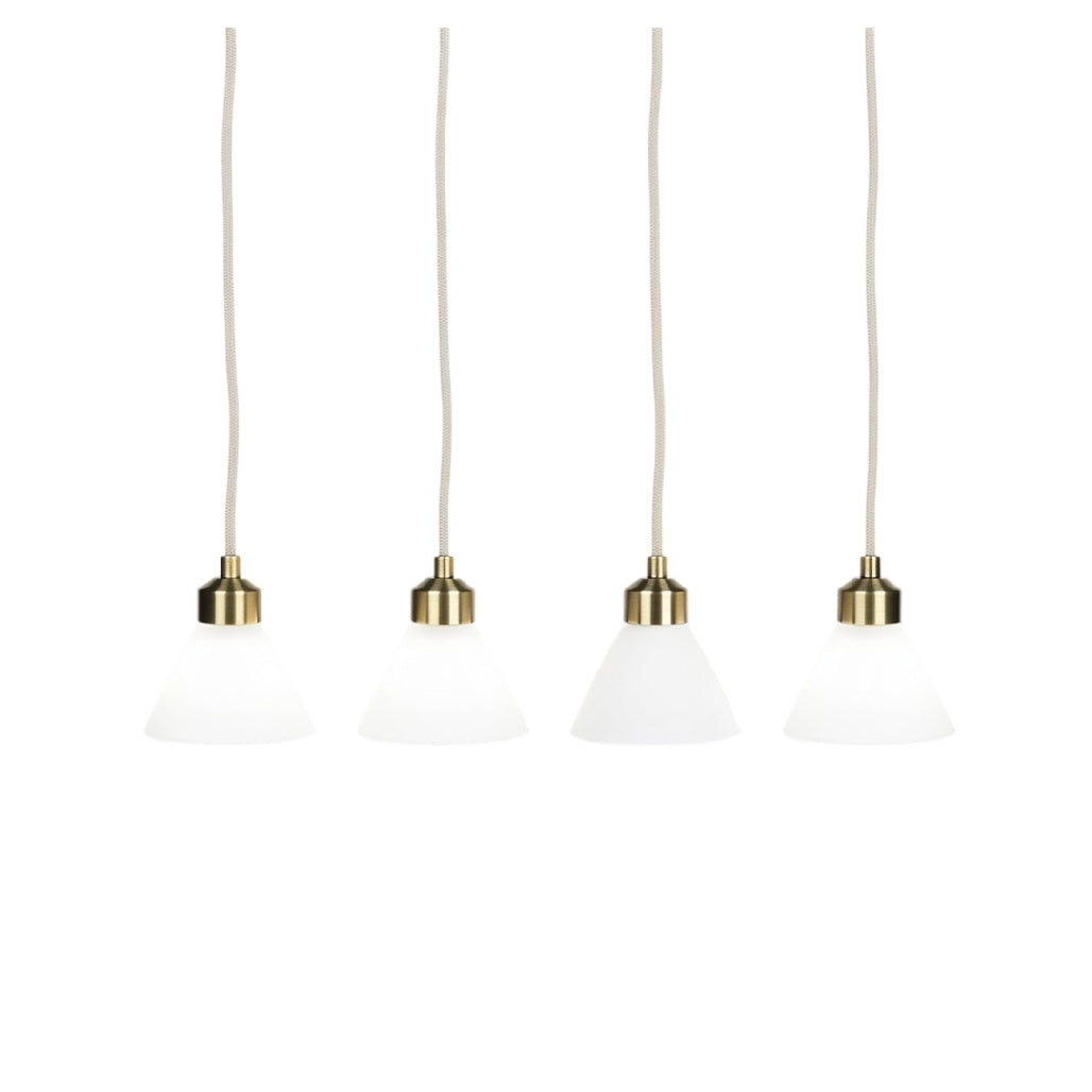 **Suspensions lumineuses au design minimaliste avec abat-jour en verre**