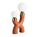 **Lampe de table en céramique avec diffuseurs sphériques**