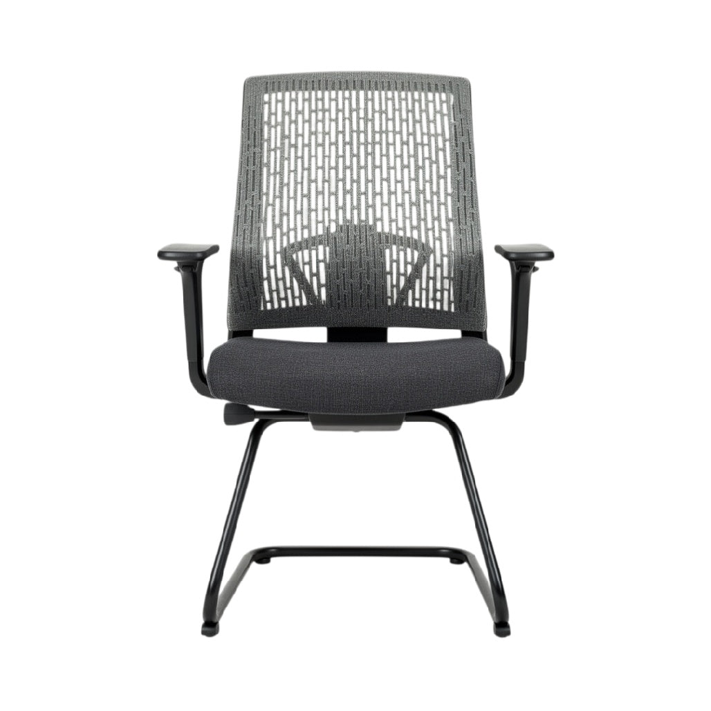 **Chaise de bureau ergonomique avec dossier en maille et assise rembourrée**